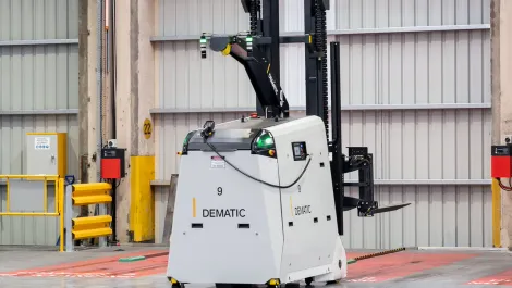 Unloaded dematic cb agv