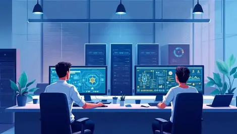 Modern office it professionals network automation workflows servers teamwork