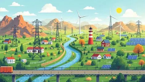 Electrical power grid renewable energy wind solar protective barriers national resilience