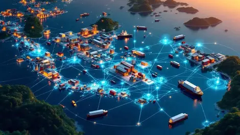 Indonesia smart logistics islands fleet tracking data network