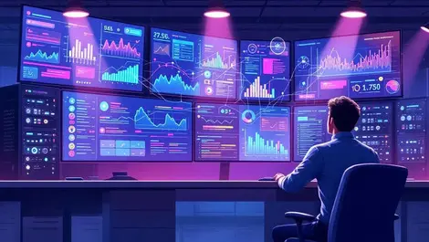 Enterprise server room ai debugging engineer monitoring data